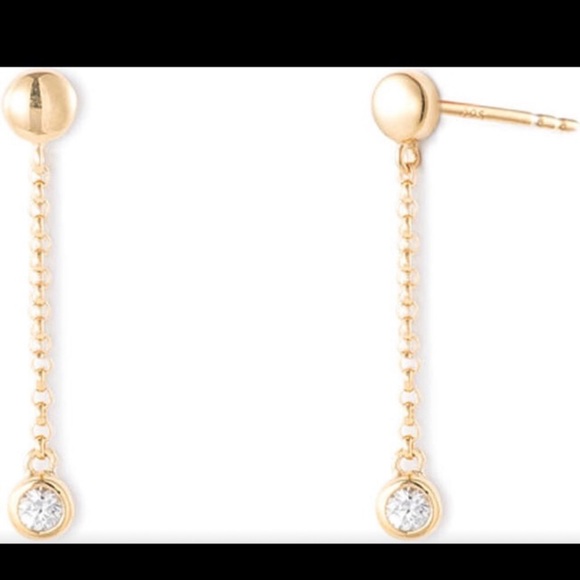 Mejuri Sapphire Drop Earrings